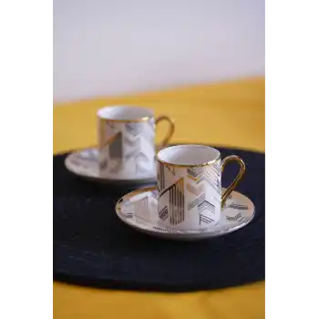 Porselen 2li Kahve Fincan Seti