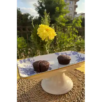 Spring Time 28cm Ayaklı Çikolata Tabağı