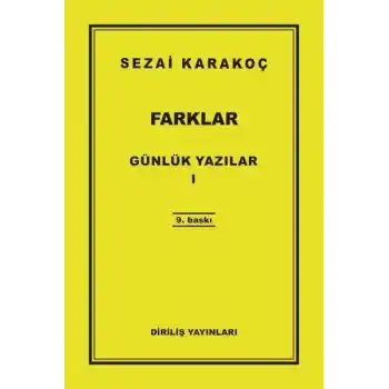 Günlük Yazılar 1 - Farklar