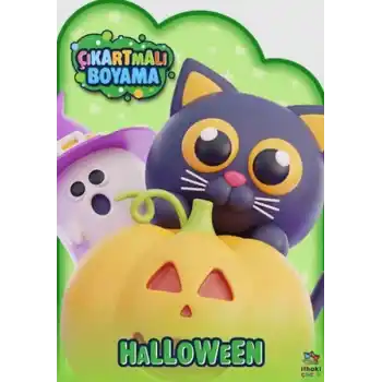 Halloween Zamanı - Çıkartmalı Boyama Kitabı