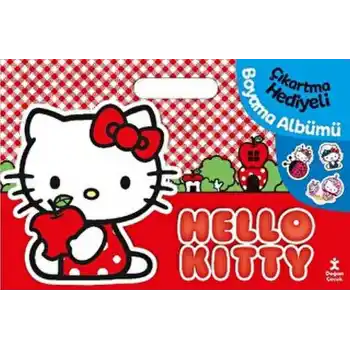 Hello Kitty Çıkartma Hediyeli Boyama Albümü