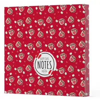 Kahve 9 - Çizgisiz Yan Boyamalı Defter