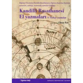 Kandilli Rasathanesi El Yazmaları 1  Türkçe Yazmalar