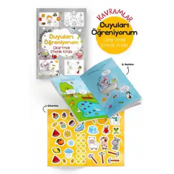 Kavramlar – Duyuları Öğreniyorum – Çıkartmalı Etkinlik Kitabı - 3 Yaş +