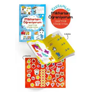 Kavramlar – Miktarları Öğreniyorum – Çıkartmalı Etkinlik Kitabı - 3 Yaş +