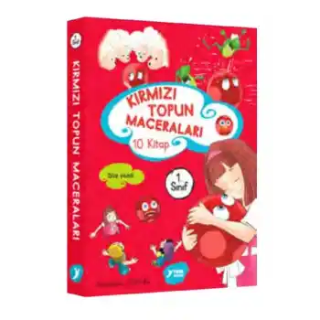 Kırmızı Topun Maceraları 1. Sınıf Renkli Heceli Düz Yazı 10 Kitap