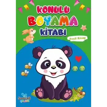 Konulu Boyama Kitabı - Yeşil Kitap