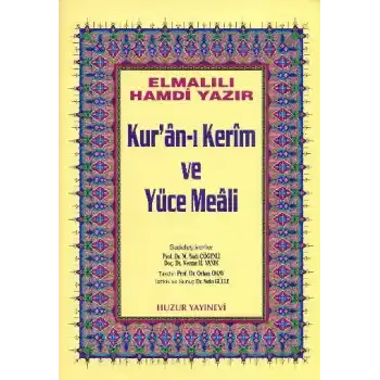 Kuranı Kerim ve Yüce Meali Orta Boy (Sarı)