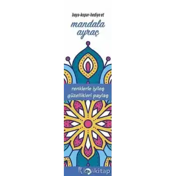 Mandala Ayraç Mavi