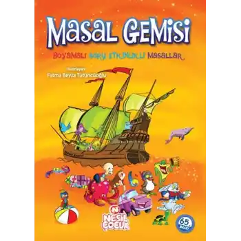 Masal Gemisi Boyamalı Soru Etkinlikli Masallar