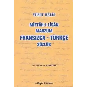 Miftah-ı Lisan Manzum Fransızca Türkçe Sözlük