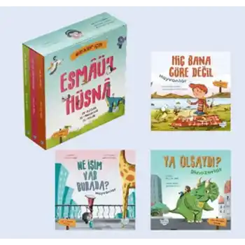 Minikler İçin Esmâül Hüsnâ Seti (3 Çift Taraflı Kitap)