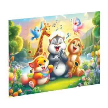 Neşeli Dostlar Ahşap Puzzle
