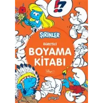 Öğretici Boyama Kitabı - Şirinler