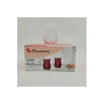 Paşabahçe 420181 Echo Kesme Çay Bardak 6lı