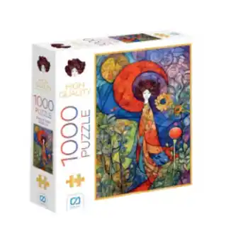 Pelerinli Kadın Puzzle 1000