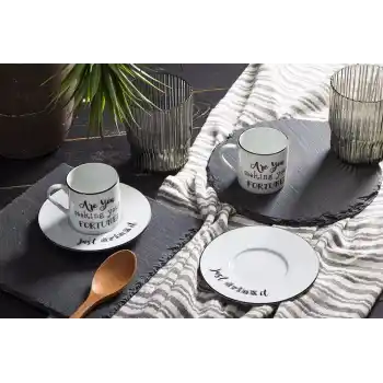 Porland Be Happy 2 Kişilik Kahve Takımı 90cc