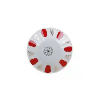 Porland Kırmızı Yaldız Çay Tabağı 11cm 6 adet