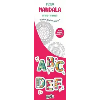 Puslu Mandala Çocuk Ayraç - Harfler