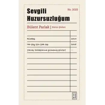 Sevgili Huzursuzluğum (Ciltli)