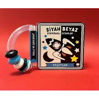 Siyah Beyaz Çıngıraklı Kitaplar Taşıtlar