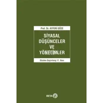 Siyasal Düşünceler ve Yönetimler