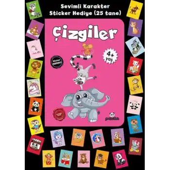 Stickerlı 4+ Yaş Çizgiler