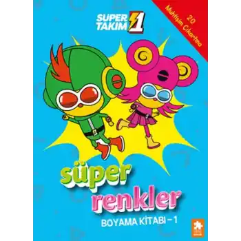 Süper 1 Takım Süper Renkler Boyama Kitabı - 1