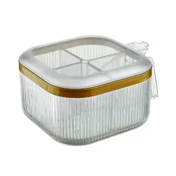 Tuffex Kristal Bölmeli Baharatlık Kaşıklı