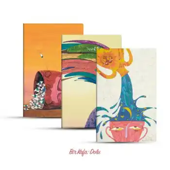 Üçlü Çizgisiz Defter Seti: Bir Kafa: Dolu