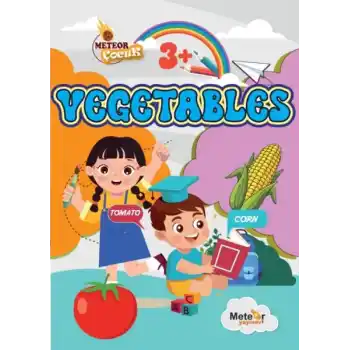 Vegetables (Sebzeler) Türkçe – İngilizce Boyama Kitabı