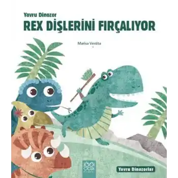 Yavru Dinozor Rex Dişlerini Fırçalıyor