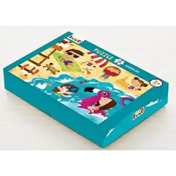 Yer Puzzle-24 Parça Puzzle - Kumsalda