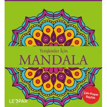 Yetişkinler İçin Mandala - Yeşil