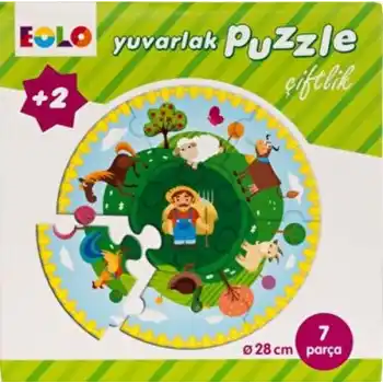 Yuvarlak Puzzle-Çiftlik