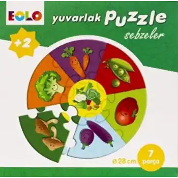 Yuvarlak Puzzle-Sebzeler