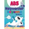 ABS 4-6 Yaş Hayvanlar Boyama Kitabım