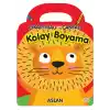 Aslan - Çıkartmalı-Çantalı Kolay Boyama