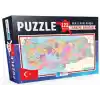 Blue Focus Türkiye Haritası Kutulu - Puzzle 123 Parça
