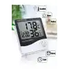 Dijital Oda Termometre Sıcaklık Ve Nem Ölçer Masa Saati Alarm