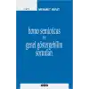 Homo Semioticus ve Genel Göstergebilim Sorunları