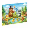 Sevimli Hayvanlar Ahşap Puzzle