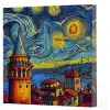 Van Gogh 5 Galata - Çizgisiz Yan Boyamalı Defter