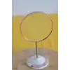 Yuvarlak Spiralli Makyaj Aynası Büyüteçli Pembe