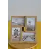 Ahşap Resim Çerçevesi 4Lü 10X15