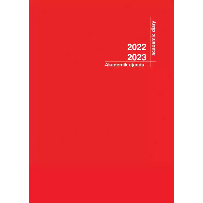 2022-2023 Akademik Ajanda 21X29 Kırmızı