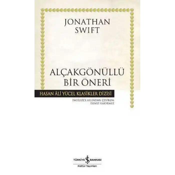 Alçakgönüllü Bir Öneri - Hasan Ali Yücel Klasikleri