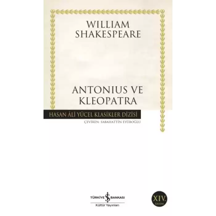 Antonius ve Klopatra - Hasan Ali Yücel Klasikleri