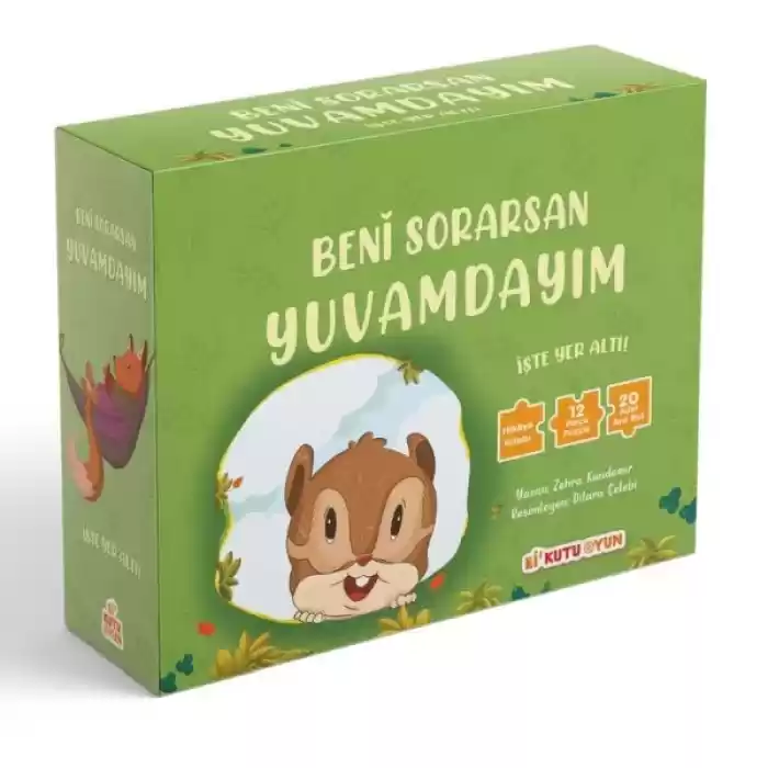 Beni Sorarsan Yuvamdayım-İşte Yer Altı! (Kitap ve Yapboz Seti)