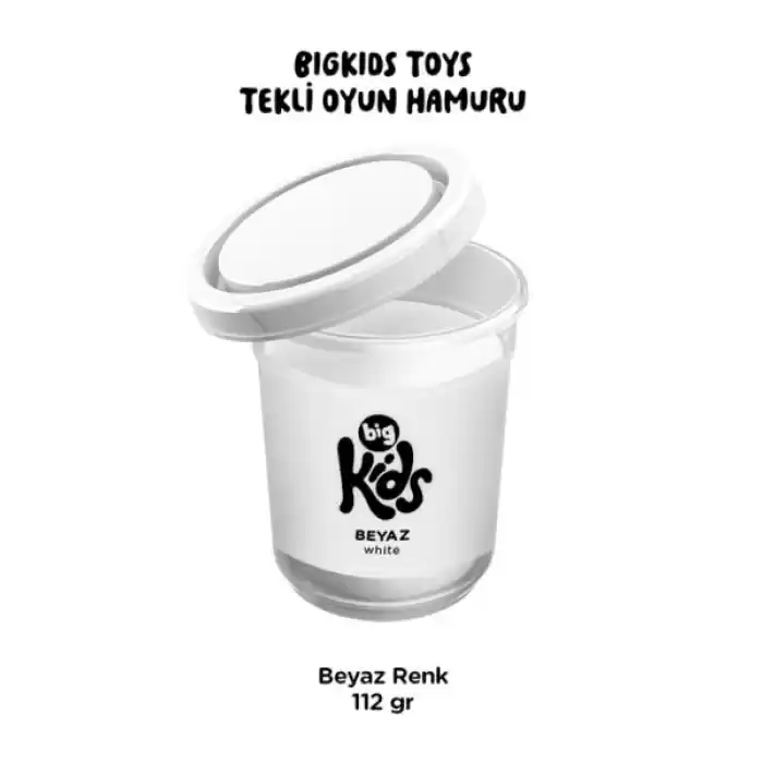 Bigkids Toys / Beyaz - 12li Oyun Hamuru (112 Gr)